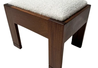 Art Deco Modernist Stool by J.A. Muntendam for L.O.V. Oosterbeek, 1920s